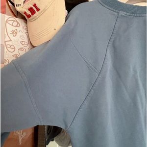 Blue Womens MEROKEETY sweater hoodless